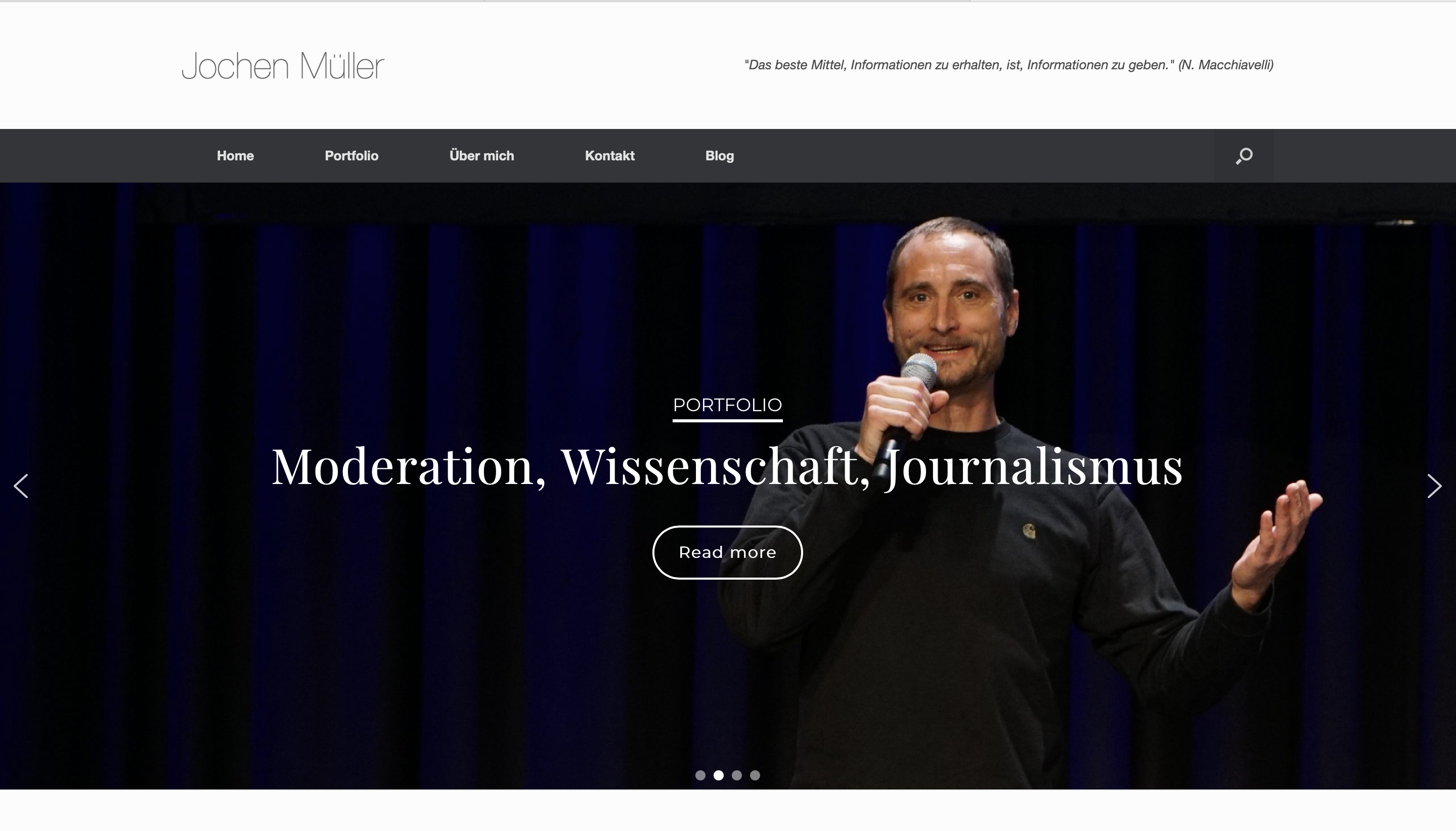 Wissenschaftsjournalist Dr. Jochen Müller: Website und Kommunikationsberatung